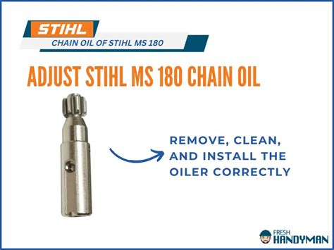 Stihl MS 180 Chain Oil Adjustment [Step By Step Guideline]