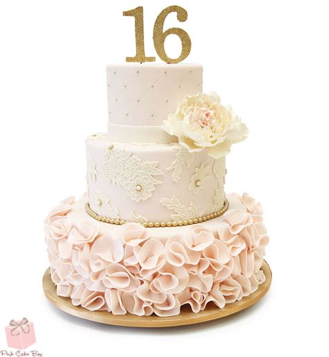 Sweet 16 Ruffle Cake » Sweet 16 Cakes