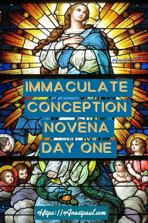 Immaculate Conception Novena – Day One – 29 November – AnaStpaul