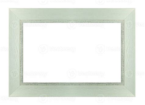 Wood white frame rectangle isolated white background, use clipping path 27302387 Stock Photo at ...