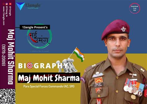 Biography Of Major Mohit Sharma | AC, SM, PARA | Indian Army Officer- Nayi Umang (13angle)