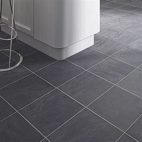 Leggiero Silver-Blue Slate Effect Laminate Flooring 1.72 m² Pack ...