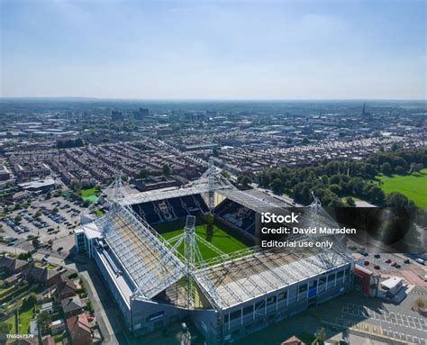 Aerial View Of The Deepdale Stadium Home To Preston North End Pne ...