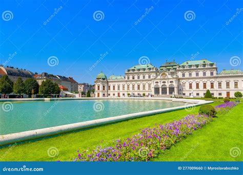 Landscape of the Upper Belvedere Palace, Vienna, Austria Editorial Image - Image of lower ...