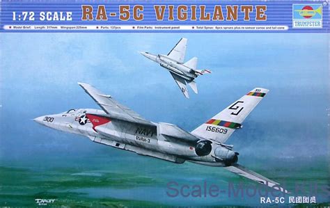 Trumpeter - RA-5C Vigilante - plastic scale model kit in 1:72 scale ...