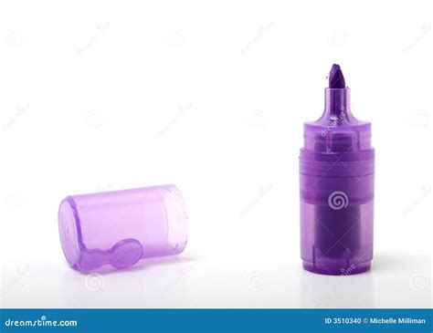 Purple Marker stock photo. Image of white, office, short - 3510340