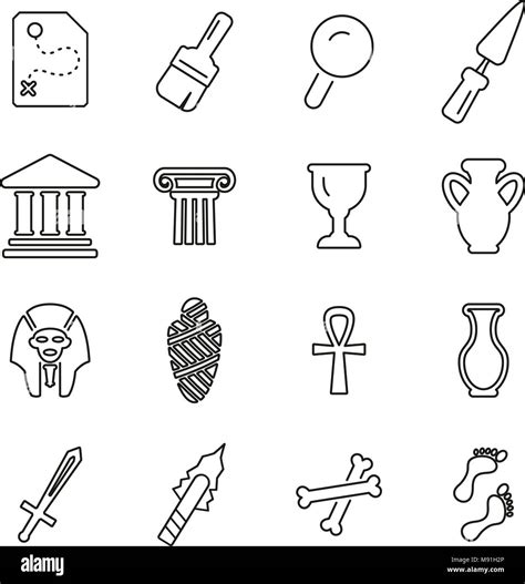 Artifacts archaeology Stock Vector Images - Alamy