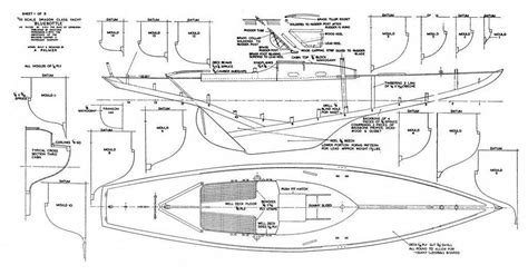 FULL SIZE PRINTED PLAN and ARTICLE 1:10 SCALE 35 | Boat plans, Sailboat plans, Wooden boat plans