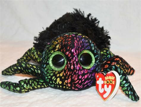 Ty Beanie Boos Leggz Spider Rainbow Colored Face October Halloween #Ty | Ty beanie boos, Beanie ...