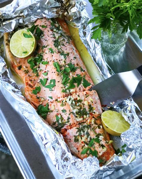 Easy Foil Wrapped Salmon in Lime Garlic Butter Sauce - 31 Daily