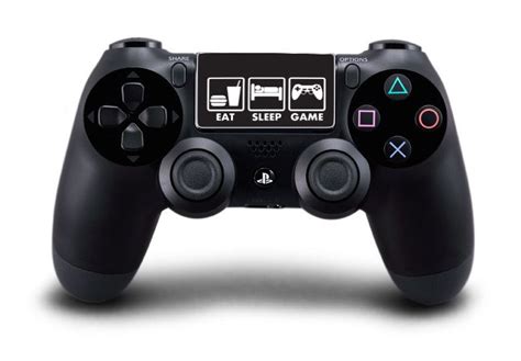 Eat Sleep Game (Black) Playstation 4 (PS4) Controller Touchpad Decal ...