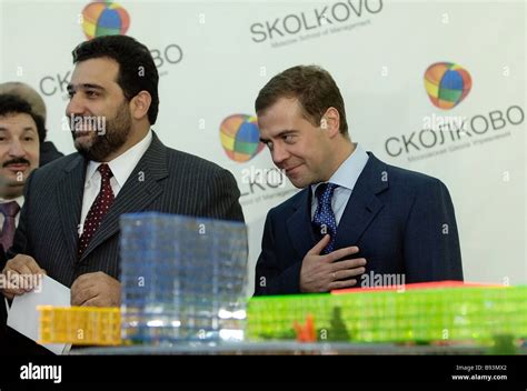 Ruben Vardanyan president of the Skolkovo school of management in the Moscow environs center and ...