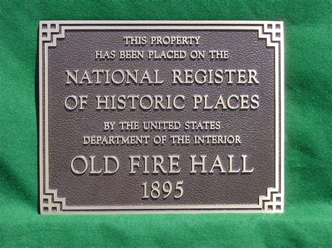 Historic Building Plaque 7 X 5 National Register - Etsy | Custom ...