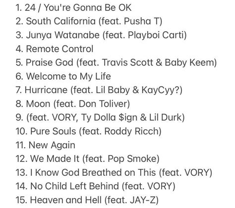 Donda Tracklist With Features - YUNEWSAKA