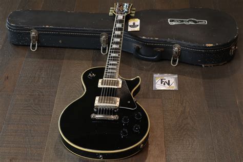 Vintage! 1977 Gibson Les Paul Custom Single-Cut Electric Guitar Black ...