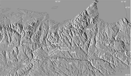 Shaded relief elevation map.This map is a colour composite of three ...