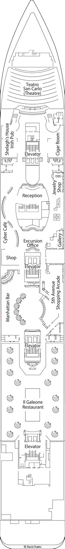 MSC Sinfonia Deck Plans, Ship Layout & Staterooms - Cruise Critic