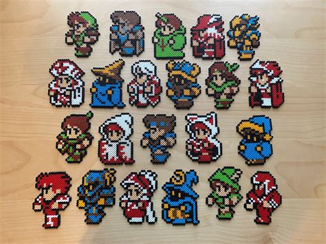 Final Fantasy III / 3 Perler Sprites - Etsy