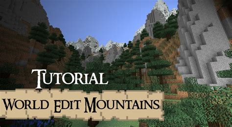 MOUNTAINS World Edit Tutorial Minecraft - YouTube