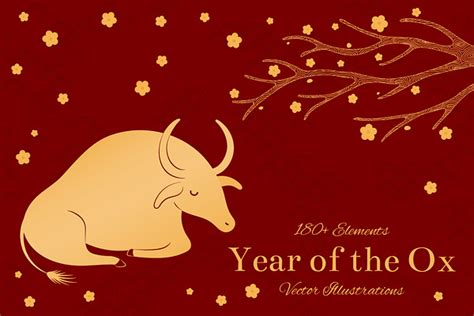 Year of the Ox 2021 Vector Clipart | Pre-Designed Photoshop Graphics ...