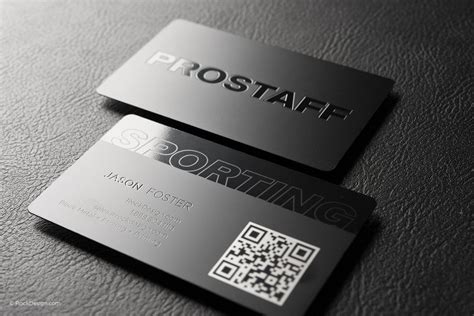 超过100个免费金属卡模板| RockDesign.com | Metal business cards, Business card template design, Business ...