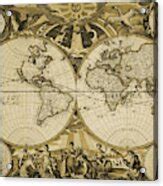 Antique World Map - Globes - Old Cartographic Map - Antique Maps Poster by Siva Ganesh - Pixels