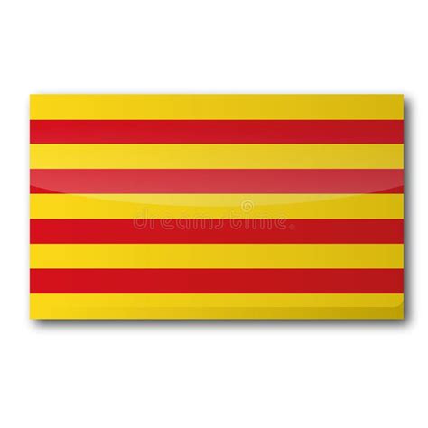 Flag of Catalonia stock vector. Illustration of peninsula - 118940550