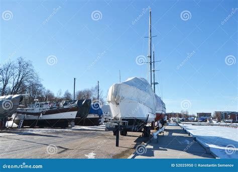 Lappeenranta Harbor at Winter. Editorial Image - Image of yacht, ship: 52025950