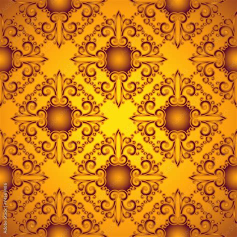 Golden background, seamless texture. Stock Vector | Adobe Stock