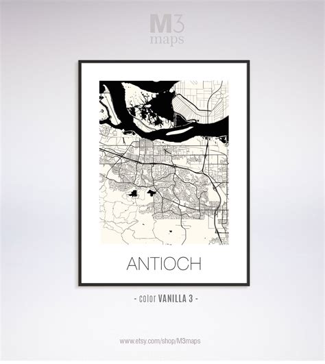 Antioch California Antioch CA Map Antioch Map Antioch - Etsy