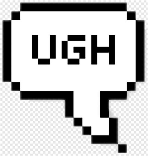 #ugh #sticker #pixel #tumblr #speechbubble - Cute Pixel Speech Bubble - 600x634 (#29404850) PNG ...