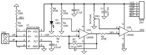Current Sensor Amplifier & Over Current Switch - Electronics-Lab.com