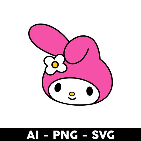 Hello Kitty My Melody Face Svg, My Melody Svg, Hello Kitty S | Inspire ...