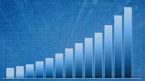 Growth chart. Animated growth chart at blue background. Motion Background - Storyblocks