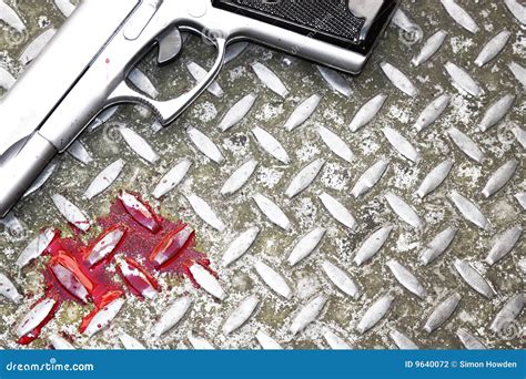 Weapon and Blood stock photo. Image of pistol, shooter - 9640072