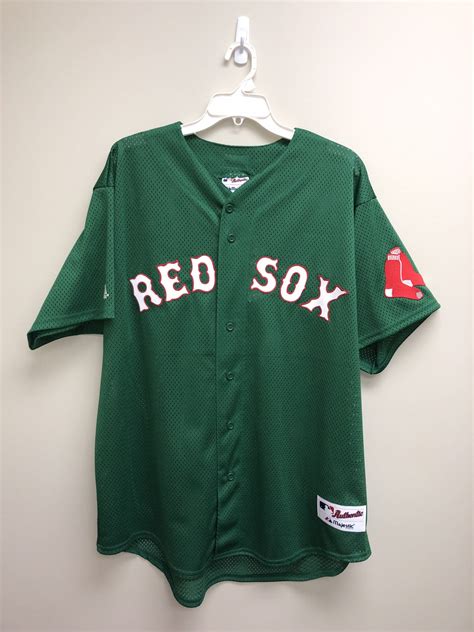 BOSTON RED SOX GREEN JERSEY (ADULT. XL) | Inventory | Denorabilia.com