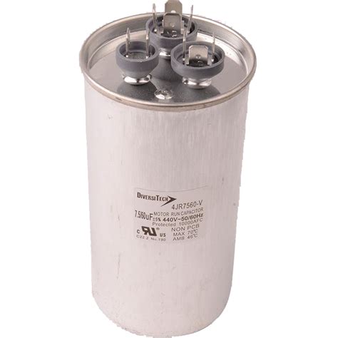 Dual Run Capacitors - Dual Voltage, Round | Shop Capacitors | Metalworks HVAC Superstores