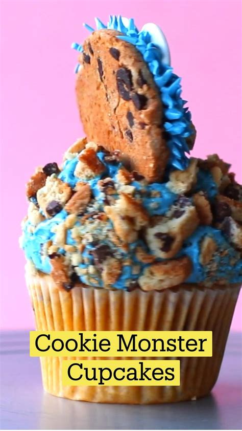 Cookie Monster Cupcakes | Yummy food dessert, Cupcake recipes, Cooking recipes desserts