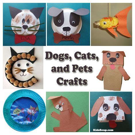 Dogs, Cats, and Pets Crafts Ideas for Kids in 2020 | Pets preschool ...