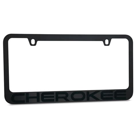 Jeep Cherokee Stealth Blackout License Plate Frame - Walmart.com ...