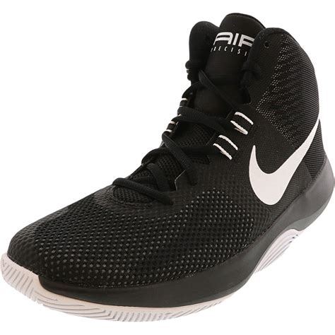 Nike - Nike Men's Air Precision Black / White Cool Grey High-Top ...