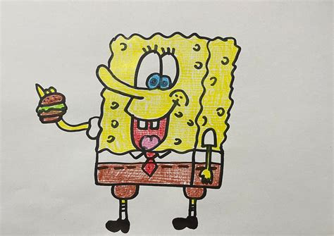 My Spongebob drawing - Let me know how it came out :) Link to the ...