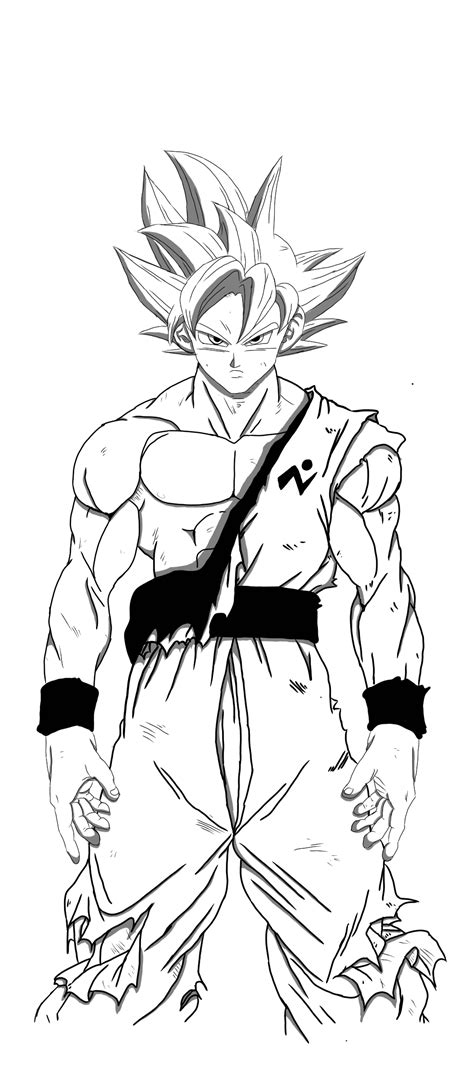 How To Draw Goku Mui Ripped Gi Step By Step Dragon Ba - vrogue.co