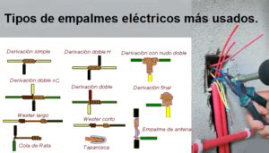 Conoce los tipos de empalmes eléctricos más usados. - Aprendiendo juntos.