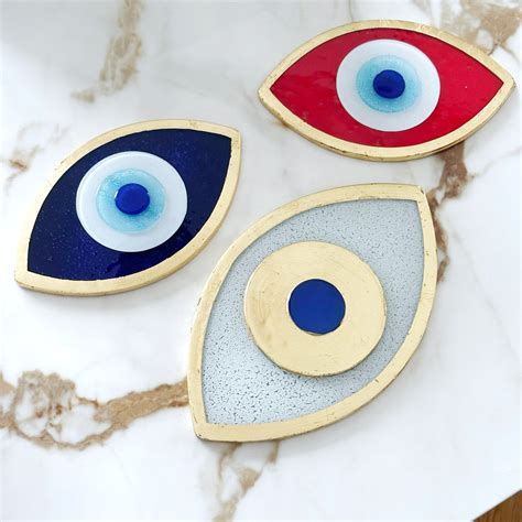 Handmade Evil Eye Beads, Blue Red Evil Eye, Evil Eye Table Decor – Evileyefavor