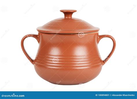Ceramic Clay Pot for Cooking Stock Image - Image of craft, ancient ...