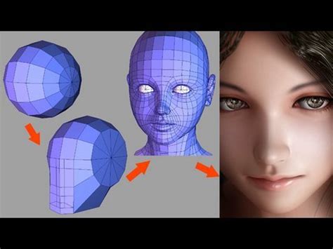 Human Head Modeling - YouTube