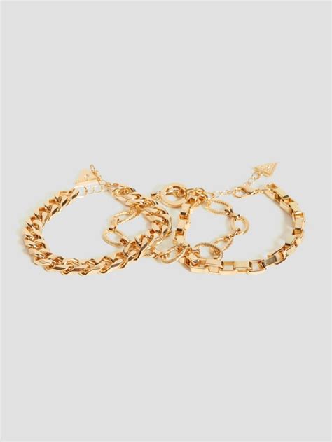 Multiple Mixed-Chain Bracelets | GUESS Canada