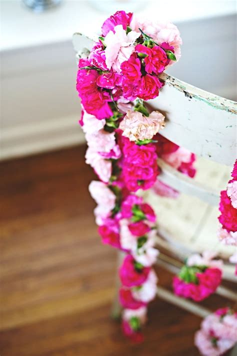 Carnation garland | Carnation garland, Carnations, Flower party