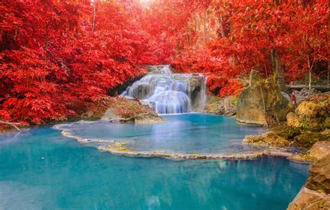 Autumn Waterfall Wallpapers - Top Free Autumn Waterfall Backgrounds - WallpaperAccess